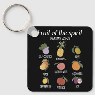 Porte-clés Fruit De L'Esprit Foi Chrétienne Jésus Dieu Amour