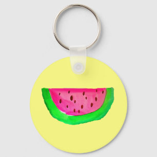 Porte-clés Fruit de pastèque rose juteux