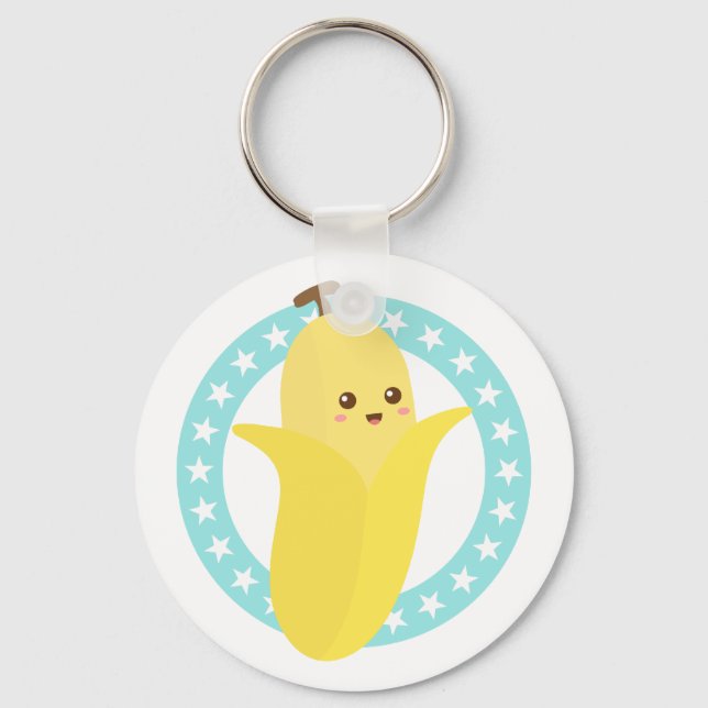 Porte-clés Fruits de banane très appétissants (Recto)
