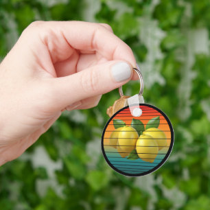 Porte-clés Fruits de raisin vintage nourriture végétalienne s