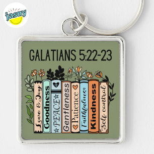 Porte-clés Fruits Galates De L'Esprit Porte - clé Argent