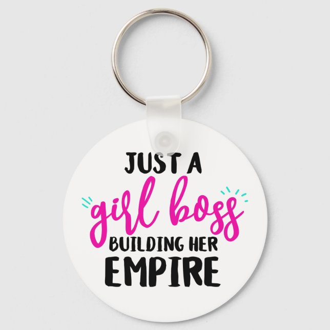 PORTE-CLÉS FUN, BOLD GIRL BOSS GIRLY TYPOGRAPHIE (Recto)