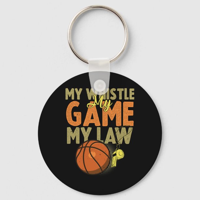 Porte-clés Fun Bysketbyll Citations d'arbitre Don I Hoops Ref (Recto)
