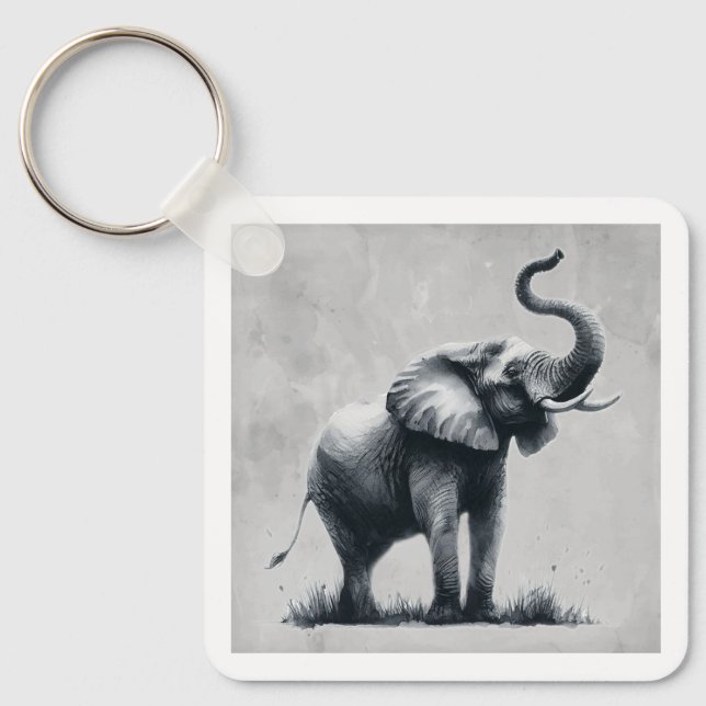 Porte-clés Fun Elephant Big First Impression Citation Animal  (Recto)