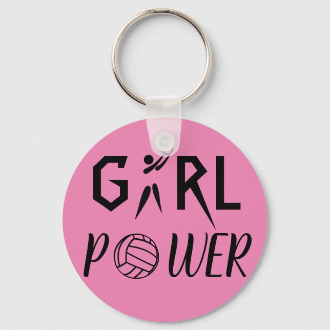 Porte-clés Fun Girl Power Netball (Recto)