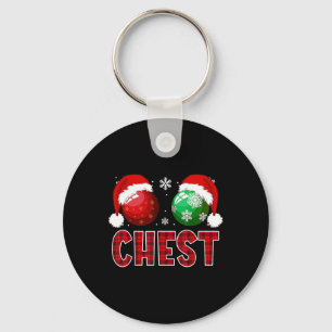 Porte-clés Fun Jeu de poitrine Noix de Noël Chemise jumelle C