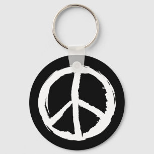 Porte-clés fun painterly PEACE SIGN