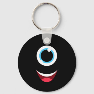 Porte-clés Fun Scanner Monster Eyeball Face Facile Halloween 