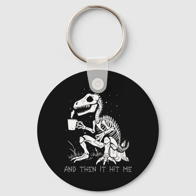 Porte-clés Fun Skeleton Dinosaure Costume Goth Hommes Femmes  (Recto)