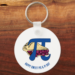 Porte-clés Fun Sweet Cherry Pie HEUREUX PI DAY