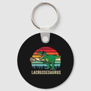 Porte-clés Fun T Rex Lacrosse Dinosaure Lax Garçons Équipe de
