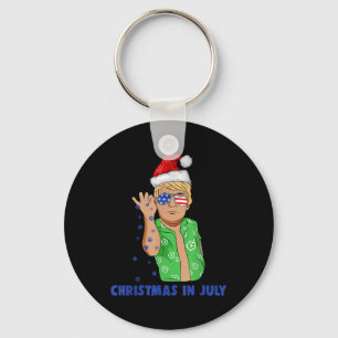 Porte-clés Funky Trump Santa Claus Sel Noël En Juillet Gif