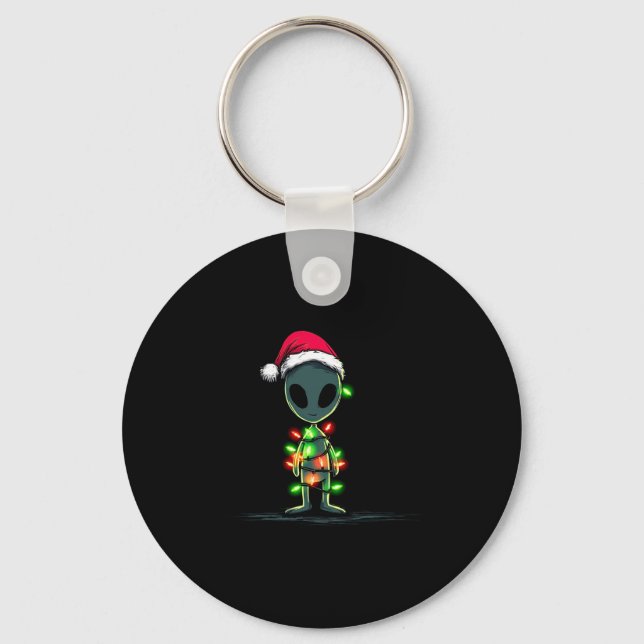 Porte-clés Funny Alien Christmas Graphics Lights Lover Extrat (Recto)