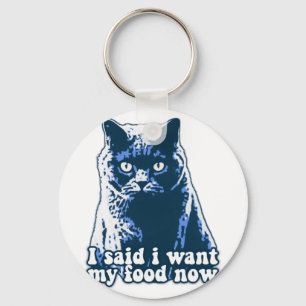 Porte-clés Funny angry cat meme for cat persons and owners