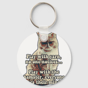 Porte-clés Funny angry cat meme for kitty persons &cat lovers
