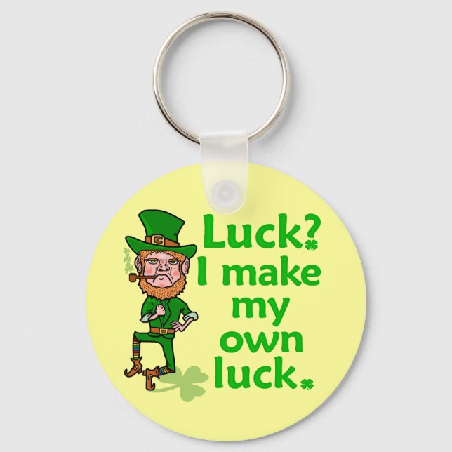 Porte-clés Funny Angry Lucky Irish Leprechaun (Recto)