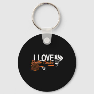 Porte-clés Funny Badminton Humour Smash Shuttle Birdie Sport