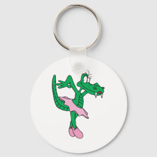 Porte-clés funny ballerina alligator