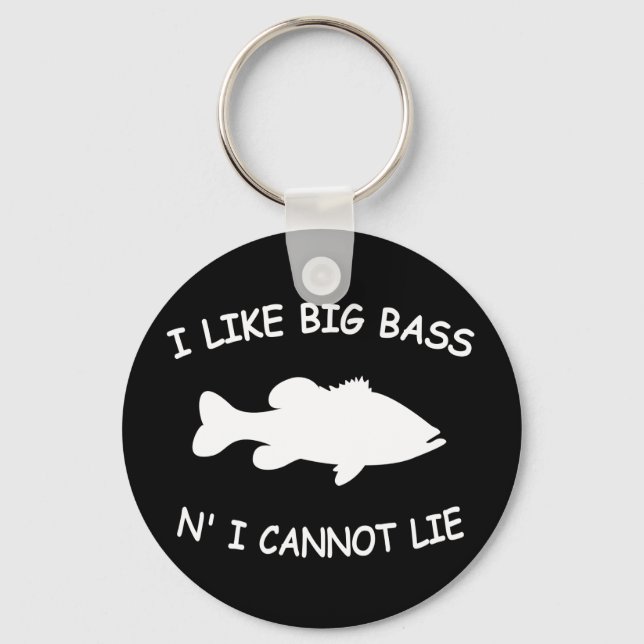 Porte-clés Funny Bass Fishing (Recto)