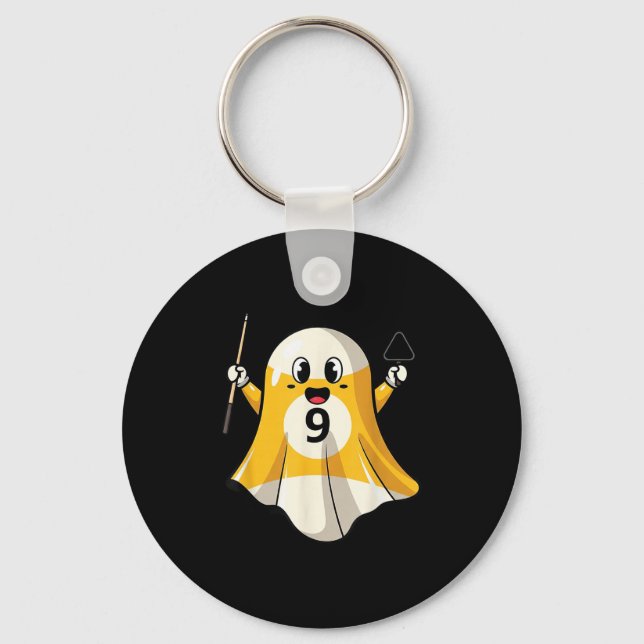 Porte-clés Funny Billiard Ghost Pumpkin Boo Halloween Kids Me (Recto)