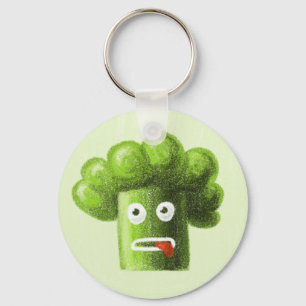 Porte-clés Funny Cartoon Broccoli Is Healthy Food