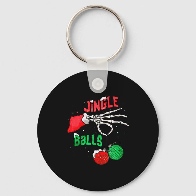 Porte-clés Funny Christmas Skeleton Jingle Funny Xmas Matchin (Recto)
