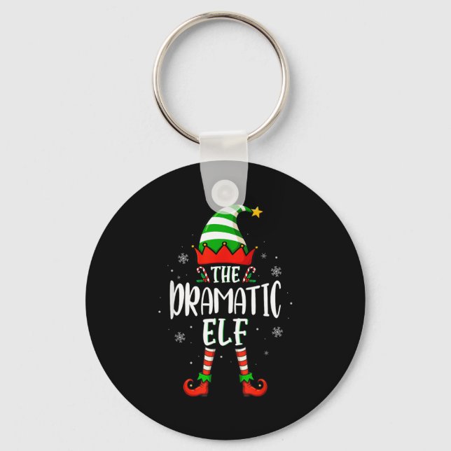 Porte-clés Funny Christmas The Dramatic Elf Family Matching X (Recto)