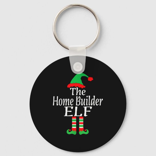 Porte-clés Funny Christmas The Home Builder Elf Developer Arc (Recto)