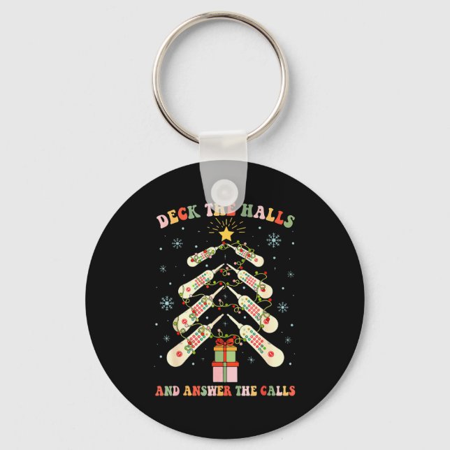 Porte-clés Funny Cna Nurse Christmas Medical Xmas Trees Nursi (Recto)