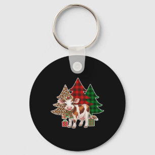 Porte-clés Funny Cow Christmas Tree Xmas Cow Amateurs Hommes 