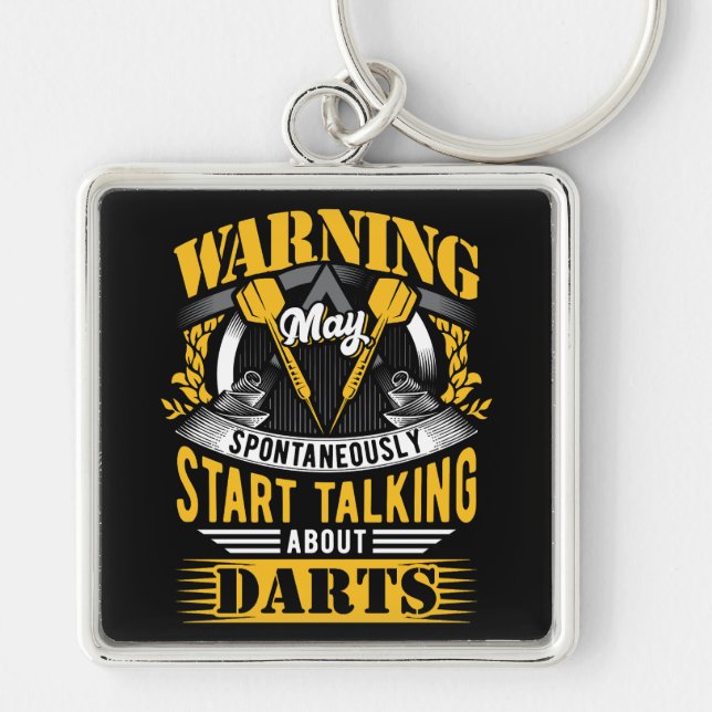 Porte-clés Funny Dart Warning Premium (Devant)