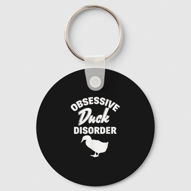 Porte-clés Funny Duck Hunting Odd Obsessive Duck Disorder (Recto)