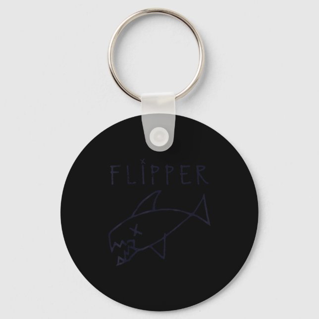 Porte-clés Funny Flipper Fish Die Sarcastic Graphic  (Recto)