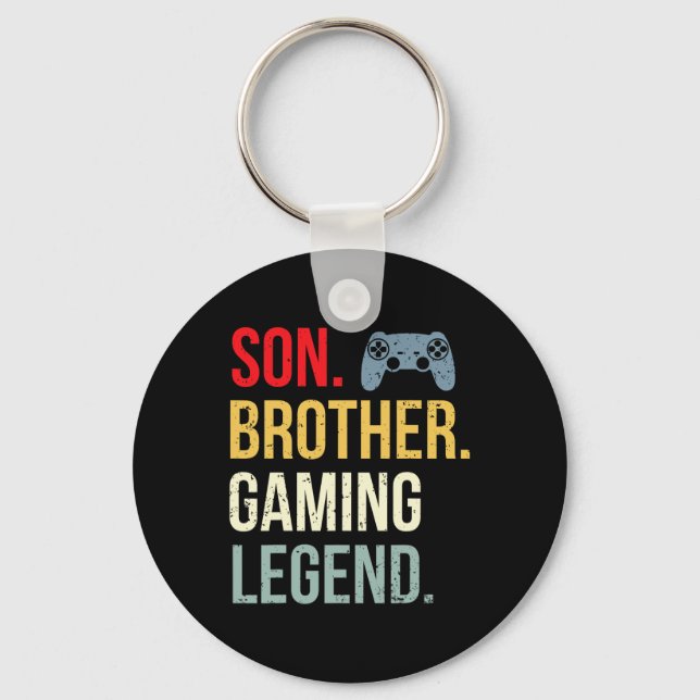 Porte-clés Funny Gaming Boys Men Gamer Brother (Recto)