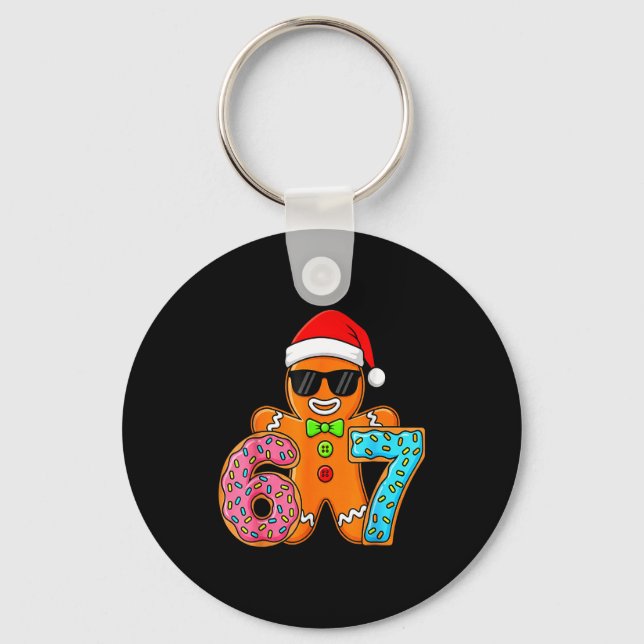 Porte-clés Funny Gingerbread Six Seven 67 Ice Cream Drip Chri (Recto)