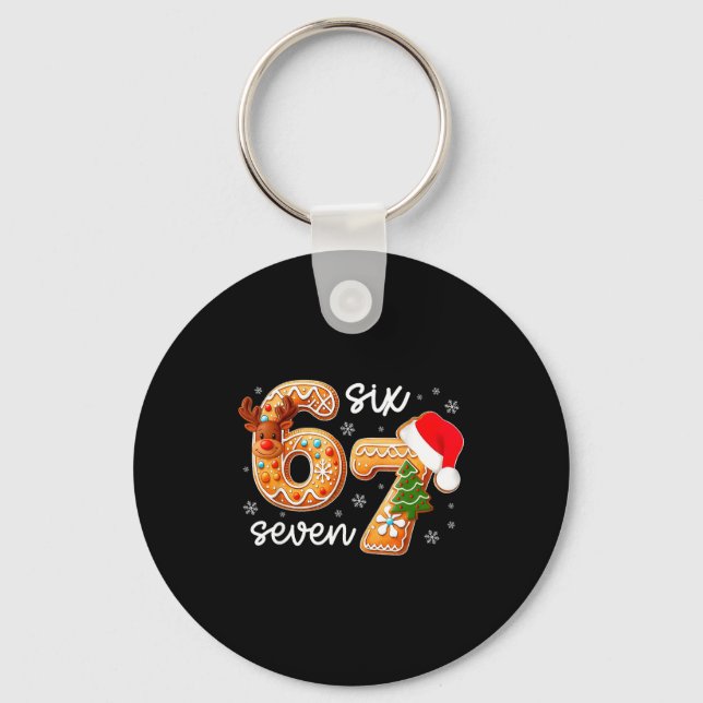 Porte-clés Funny Gingerbread Six Seven 67 Ice Cream Drip Chri (Recto)