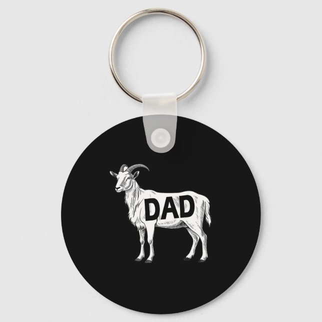 Porte-clés Funny Goat Gift Dad Sarcastic Graphic  (Recto)
