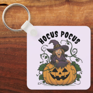 Porte-clés Funny Halloween sorcière