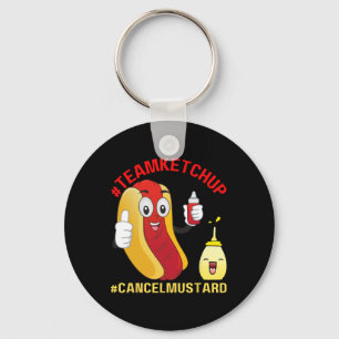 Porte-clés Funny Hotdog Team Ketchup Lover Bbq Hotdogs Gr