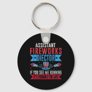 Porte-clés Funny Istant Fireworks Directeur I Run You Run 4th