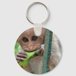 Porte-clés Funny Monkey Picture Keychain