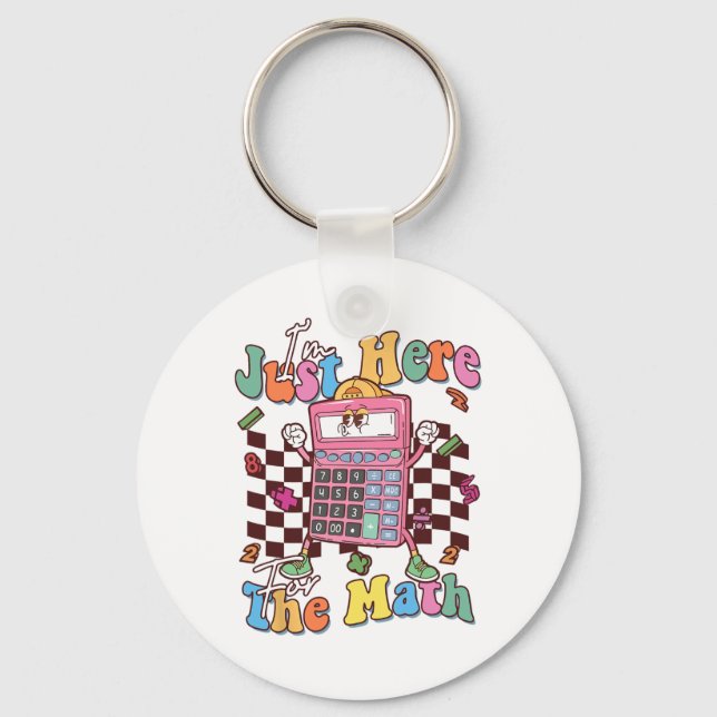 Porte-clés Funny Number Day Maths Day Calculator Teacher Stud (Recto)