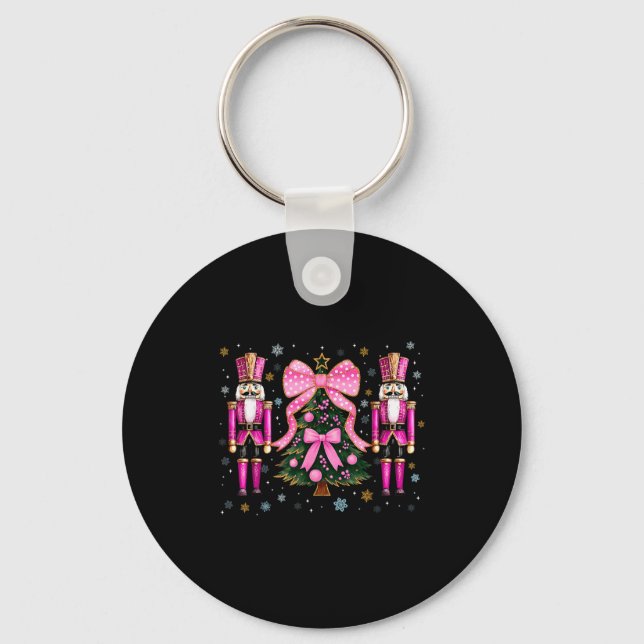 Porte-clés Funny Nutcracker Christmas Tree Christmas Xmas Wom (Recto)