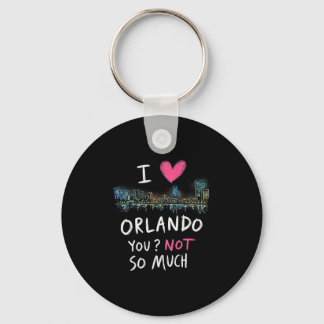 Porte-clés Funny Orlando Florida Night Skyline Vintage Premiu