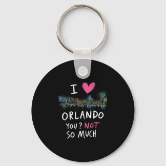 Porte-clés Funny Orlando Florida Nuit Skyline Vintage Tank T