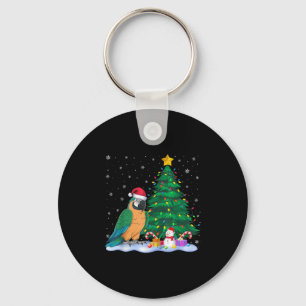 Porte-clés Funny Parrot Xmas Arbre Lumières Reindeer Casquett