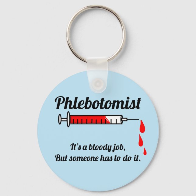 Porte-clés Funny Phlebotomiste (Recto)