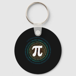 Porte-clés Funny Pi Day 3.14 Pi Spiral Math Geek Teac étudian