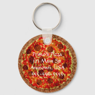 Porte-clés Funny Pizzeria Porte - clés promotionnels personna