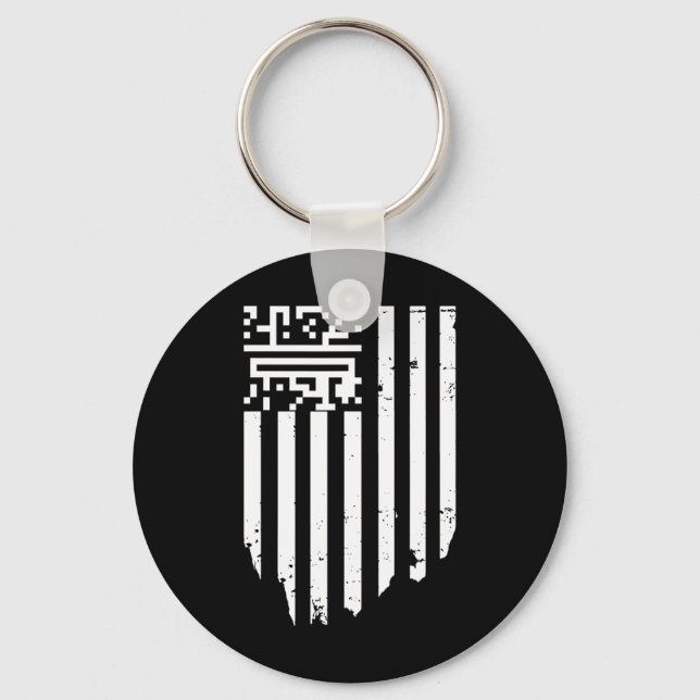 Porte-clés Funny Qr President Trump Dance Code (Recto)